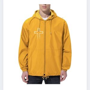 Men's Yellow Windbreaker Jacket